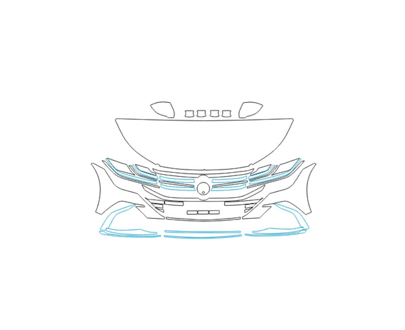 Formatki PPF do karoserii Volkswagen Passat CC (2020) Shooting brake (china) – zestaw