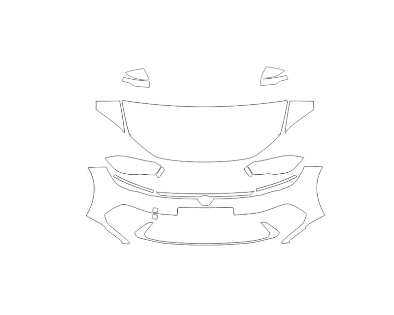 Formatki PPF do karoserii Volkswagen Polo GTI (2023) – zestaw