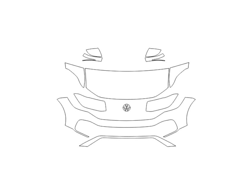 Formatki PPF do karoserii Volkswagen T-Cross (2023) – zestaw
