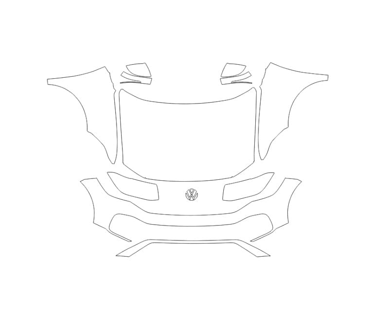 Formatki PPF do karoserii Volkswagen T-Cross (2023) – zestaw