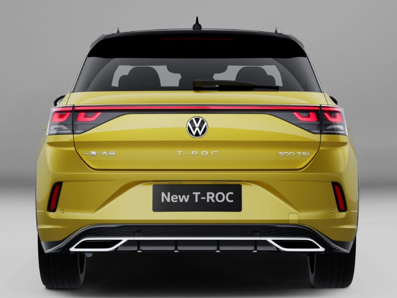 Formatki PPF do karoserii Volkswagen T-Roc (2023) R-Line China Long – zestaw