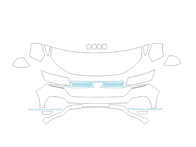 Formatki PPF do karoserii Volkswagen T6 (2019) – zestaw