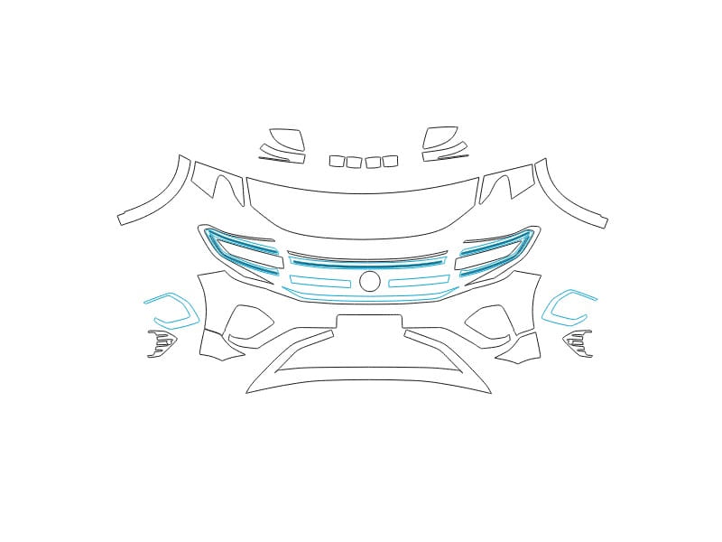 Formatki PPF do karoserii Volkswagen Talagon (2021) – zestaw