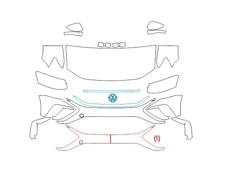 Formatki PPF do karoserii Volkswagen Taos (2021) – zestaw