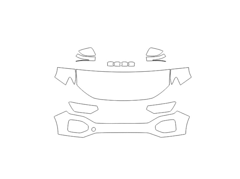 Formatki PPF do karoserii Volkswagen Tayron (2021) – zestaw