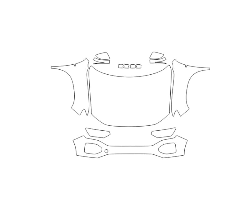 Formatki PPF do karoserii Volkswagen Tayron (2021) – zestaw