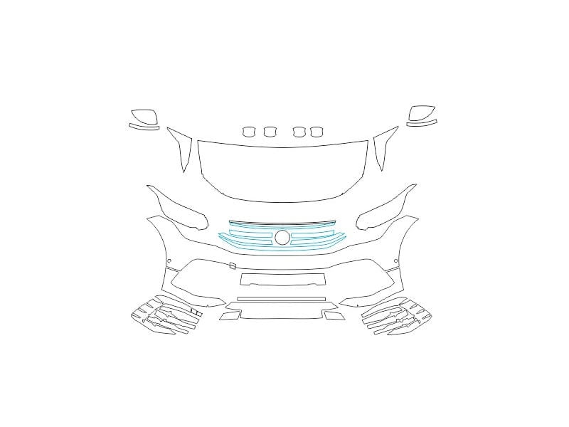 Formatki PPF do karoserii Volkswagen Tiguan (2020) R – zestaw