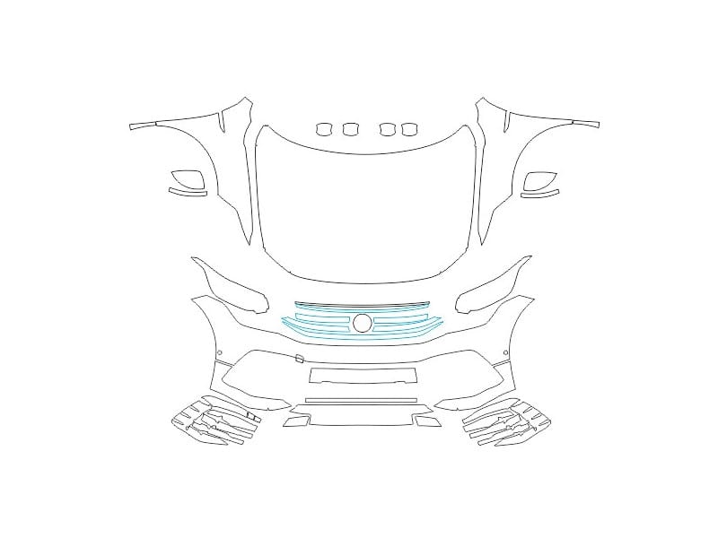 Formatki PPF do karoserii Volkswagen Tiguan (2020) R – zestaw