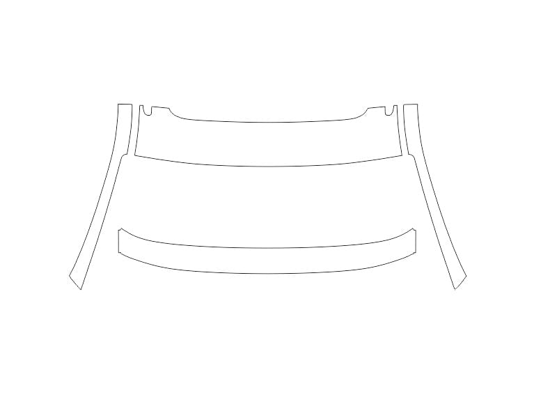 Formatki PPF do karoserii Volkswagen Touareg (2023) R-Line – zestaw