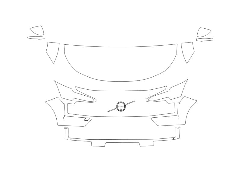Formatki PPF do karoserii Volvo EX30 (2025) – zestaw