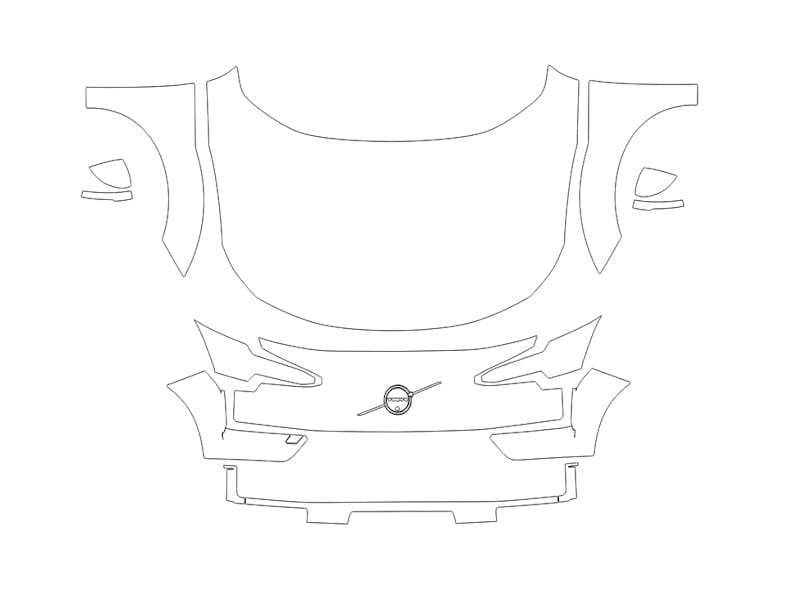 Formatki PPF do karoserii Volvo EX30 (2025) – zestaw