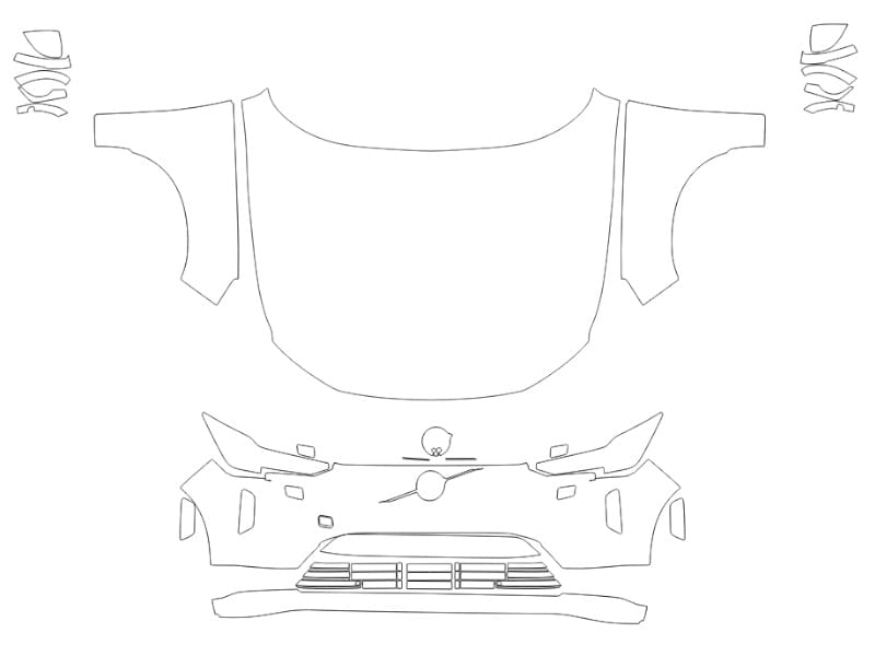 Formatki PPF do karoserii Volvo EX90 (2025) – zestaw