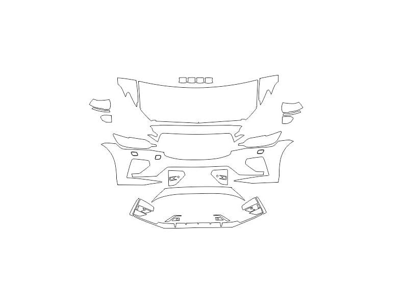 Formatki PPF do karoserii Volvo S60 (2019) R-Design – zestaw