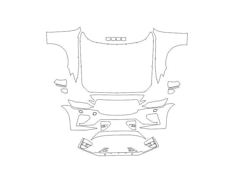 Formatki PPF do karoserii Volvo S60 (2019) R-Design – zestaw