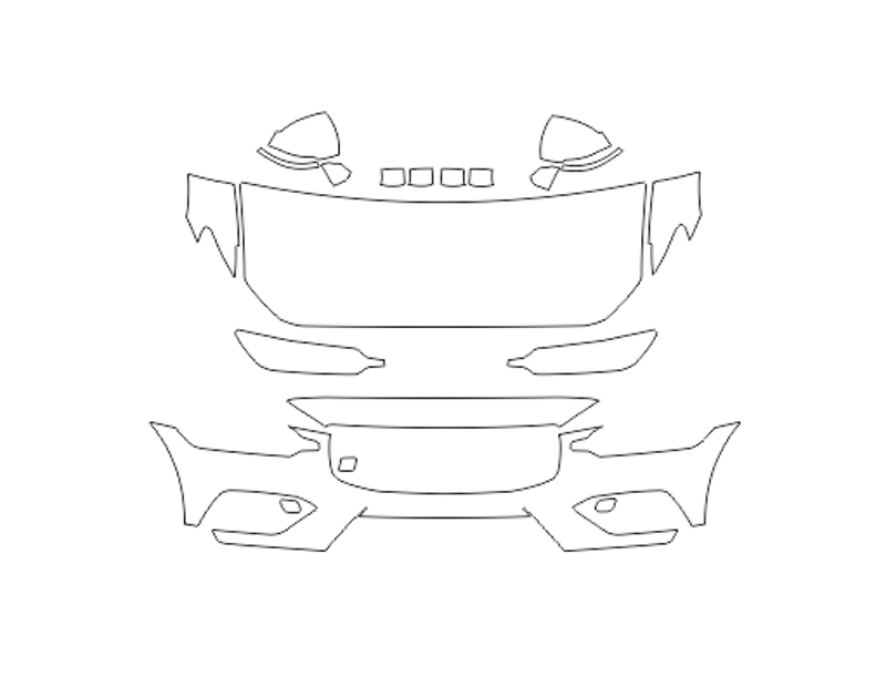Formatki PPF do karoserii Volvo V60 (2019) Cross Country – zestaw