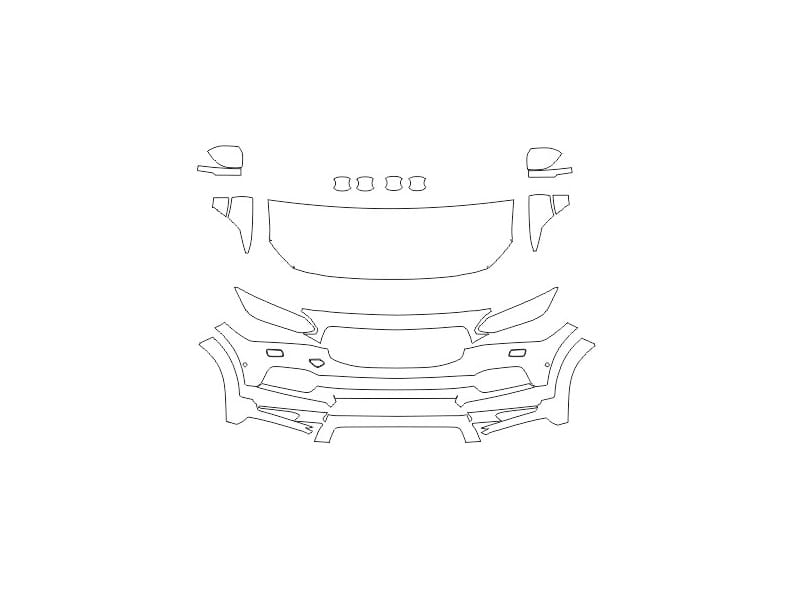 Formatki PPF do karoserii Volvo V90 (2022) Cross Country – zestaw