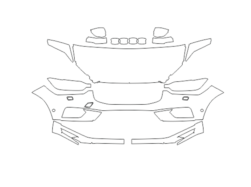 Formatki PPF do karoserii Volvo XC60 (2018) – zestaw