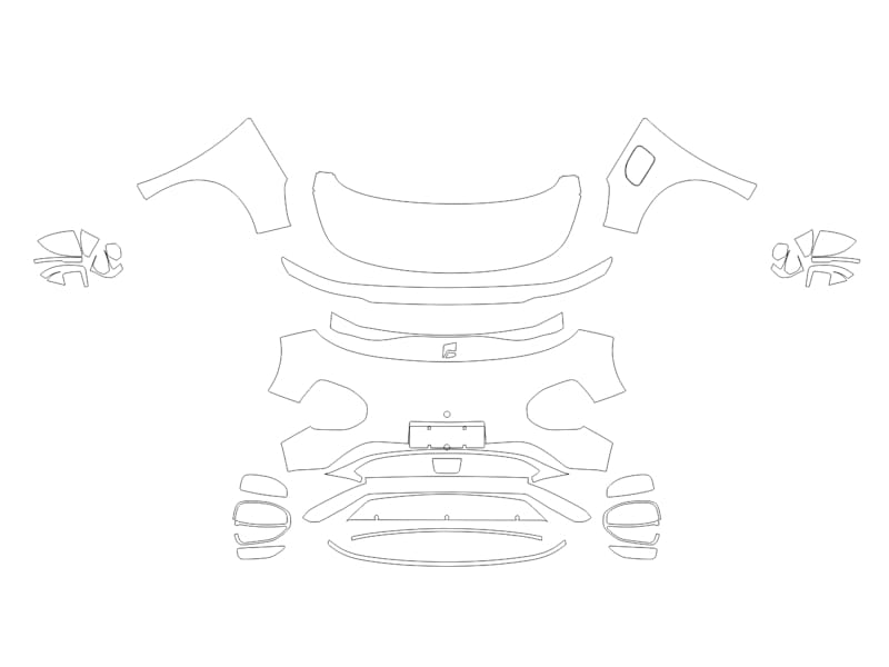 Formatki PPF do karoserii Wuling Cloud EV (2025) – zestaw