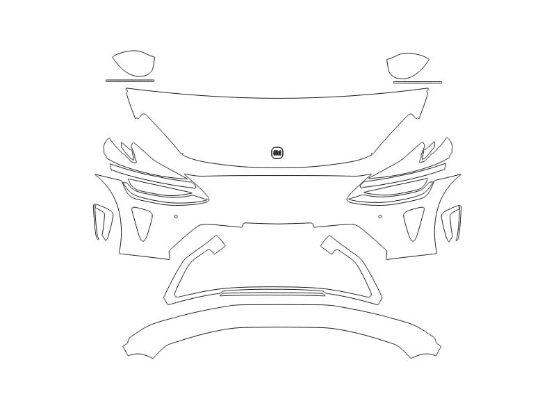 Formatki PPF do karoserii Xiaomi YU7 (2025) – zestaw