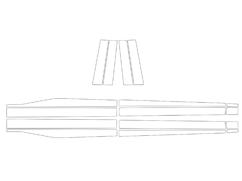 Formatki PPF do karoserii Xpeng X9 (2024) – zestaw