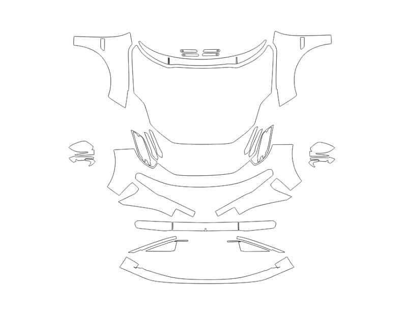 Formatki PPF do karoserii Zeekr 001 (2024) – zestaw